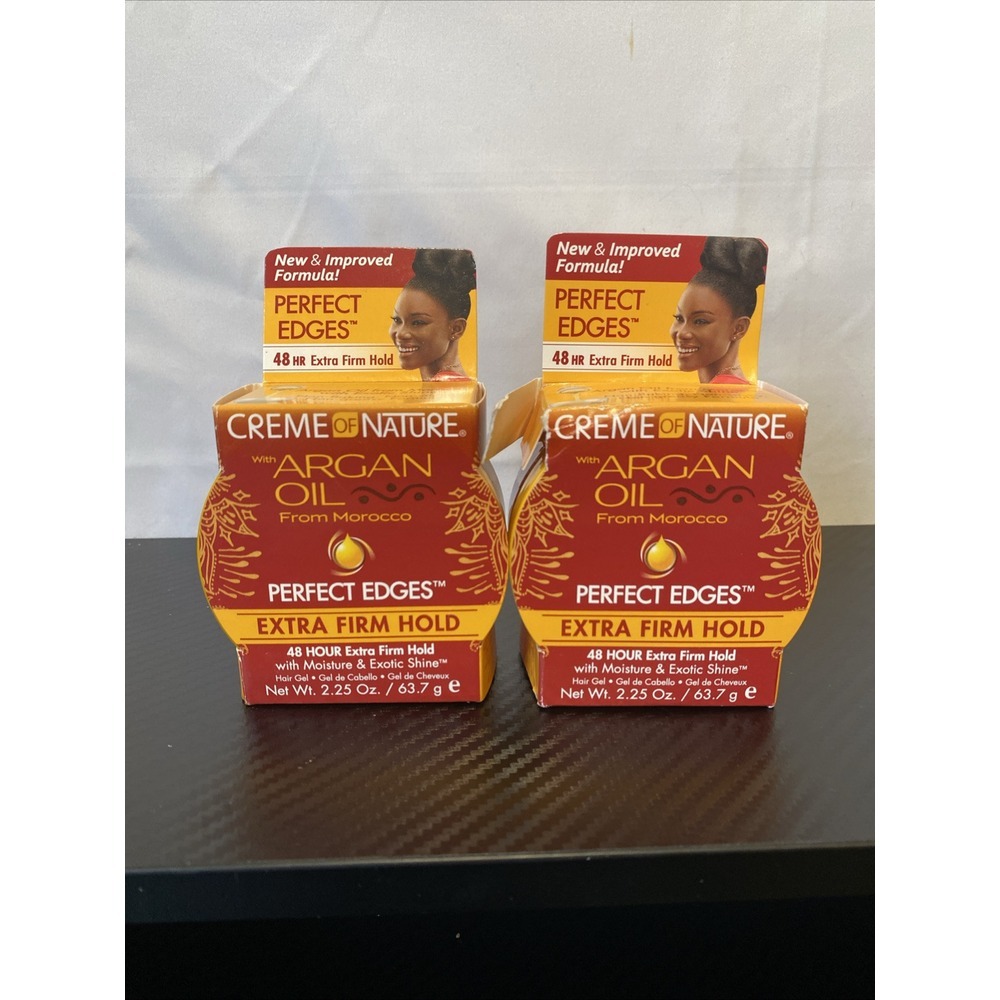 2-Creme of Nature W/Argan Oil perfect edges. 48 hour Extra firm hold
